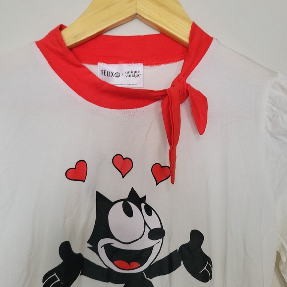Felix the Cat x Unique Vintage Retro Top Size Xs/2 - Picture 3 of 10